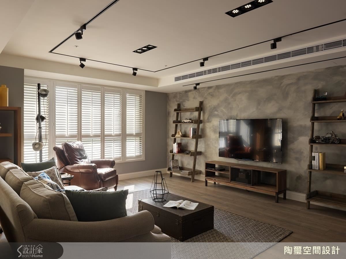 陶璽空間設計林欣璇設計師在本案以令人驚豔的家具搭配功力，讓迷人的老美式風情蔓延每一個角落。