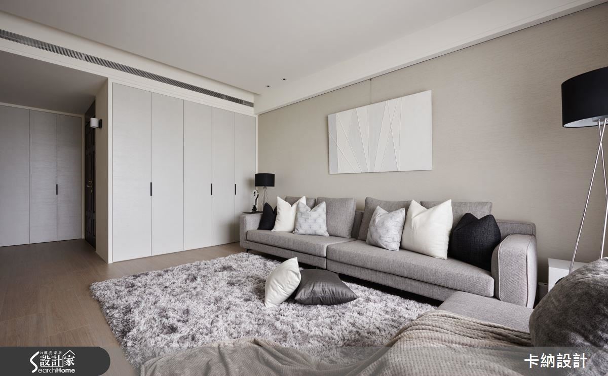 以簡練扼要的線條描摩現代空間的設計手法，俐落且直接展現空間自有的力道。