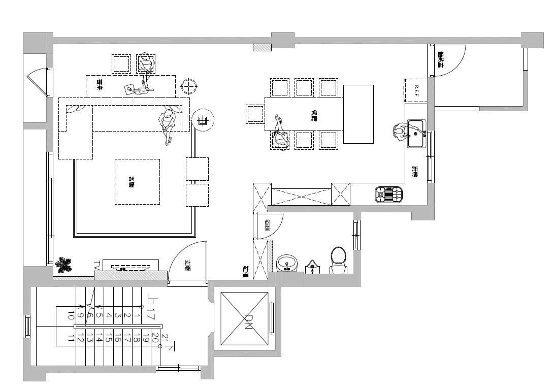 2 樓公共區域平面圖。