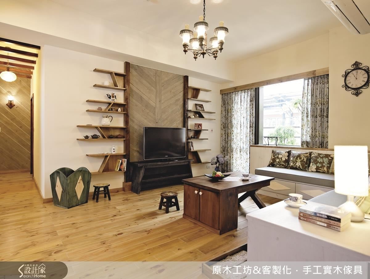 幾何箭狀如大樹的主幹，延伸的部分如枝條，大幅增加展示空間，有型、有趣，非常有特色。