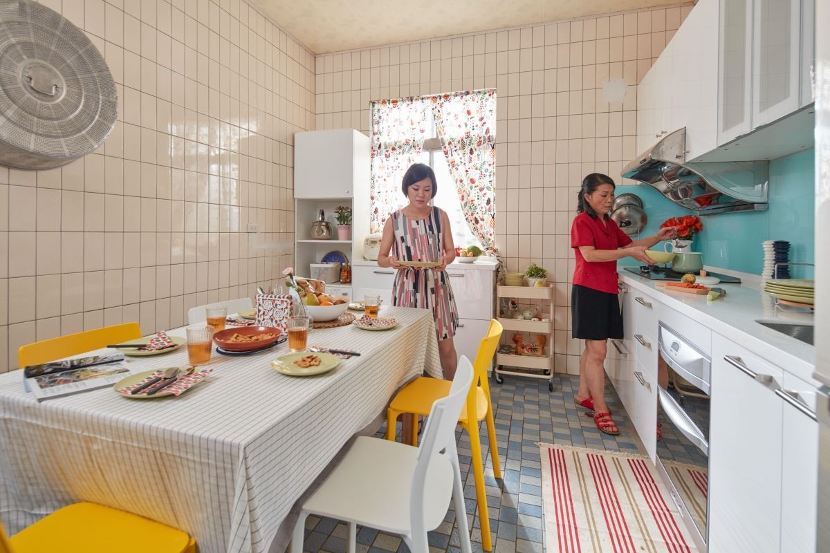 系統廚櫃規格化的設計，讓媽媽下廚變得更便利。