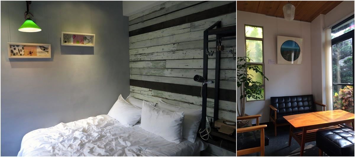 (左) 未艾公寓 x 藝術銀行 x 張純敏作品；(右)一緒二 x 蘇郁嵐風景畫，展現悠然自然的空間感。