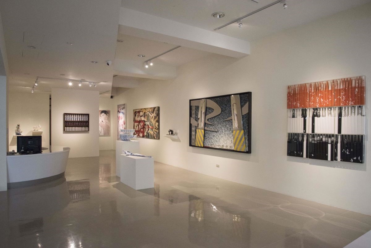 藝術銀行臺中展區「策格子：城市填空」展出多種形式的作品，讓觀者體驗不同風格的藝術創作