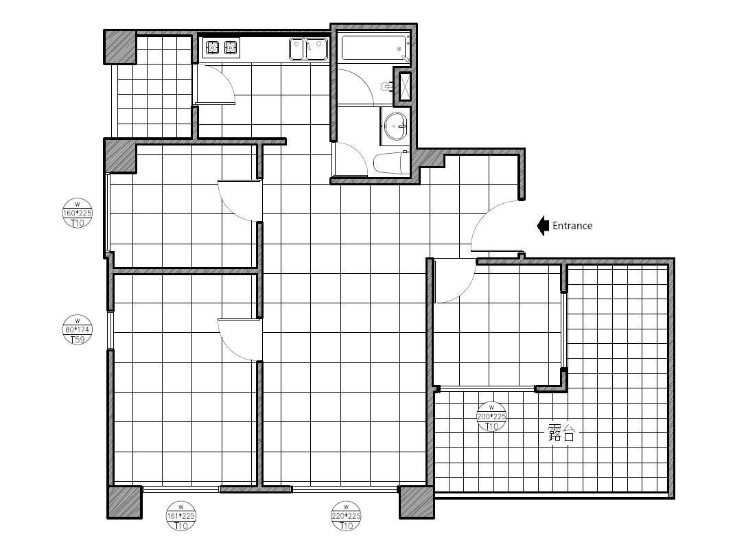 BEFORE。(平面圖提供_綺寓空間設計)