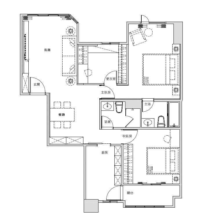 平面圖提供_蒔築設計。