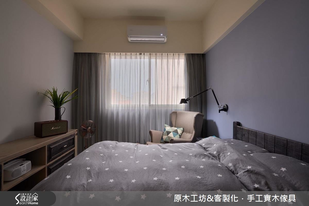 臥室乾淨溫暖，飄著淡淡的法式優雅。