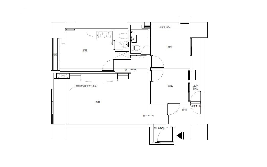原始平面圖提供_城藝空間設計