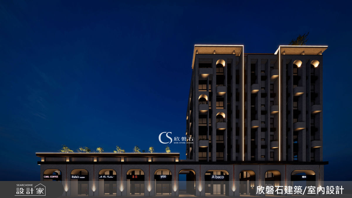 欣磐石不受傳統建築模式限制，常先提出空間概念，再透過工法與材料研究加以實現，讓設計從室內延伸至建築外觀，逐步發展出獨特的建築語言。