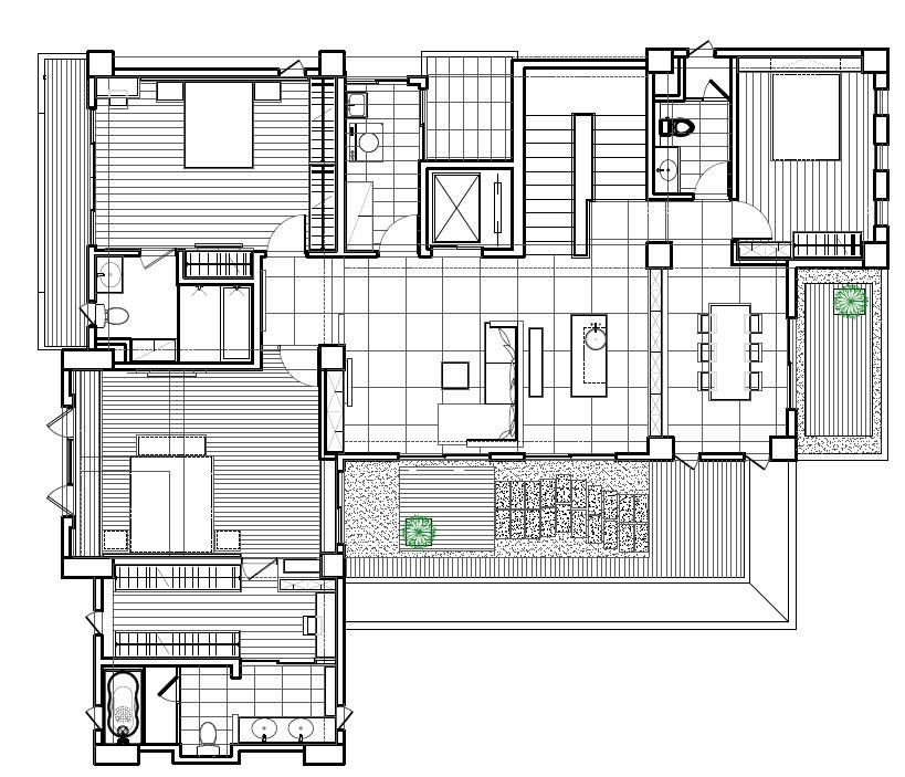二樓平面圖提供_震騰室內裝修設計。