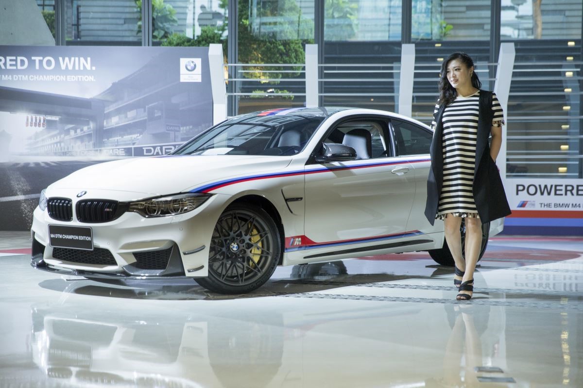 昇煬空間設計總監林貝珍贊助國內高階賽事車隊，同時很欣賞 BMW M4 DTM Champion Edition 車款。(攝影_徐逸恩)