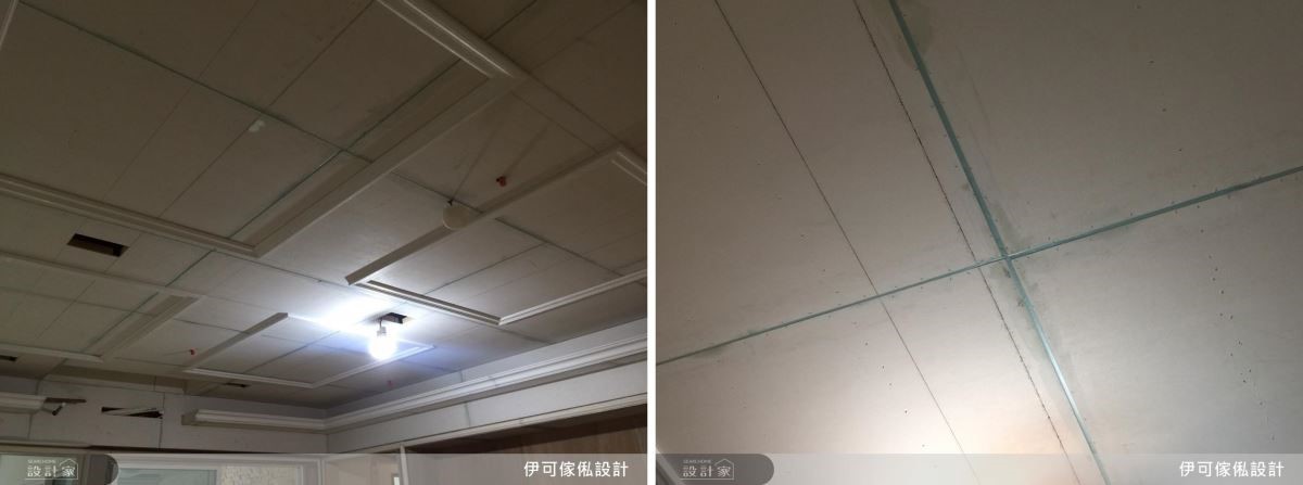 以簡單大方的線板造型為天花板注入美式風格,並運用填縫劑細心的填入矽酸鈣板,避免熱漲冷縮導致破裂。 以簡單大方的線板造型為天花板注入美式風格,並運用填縫劑細心的填入矽酸鈣板,避免熱漲冷縮導致破裂。