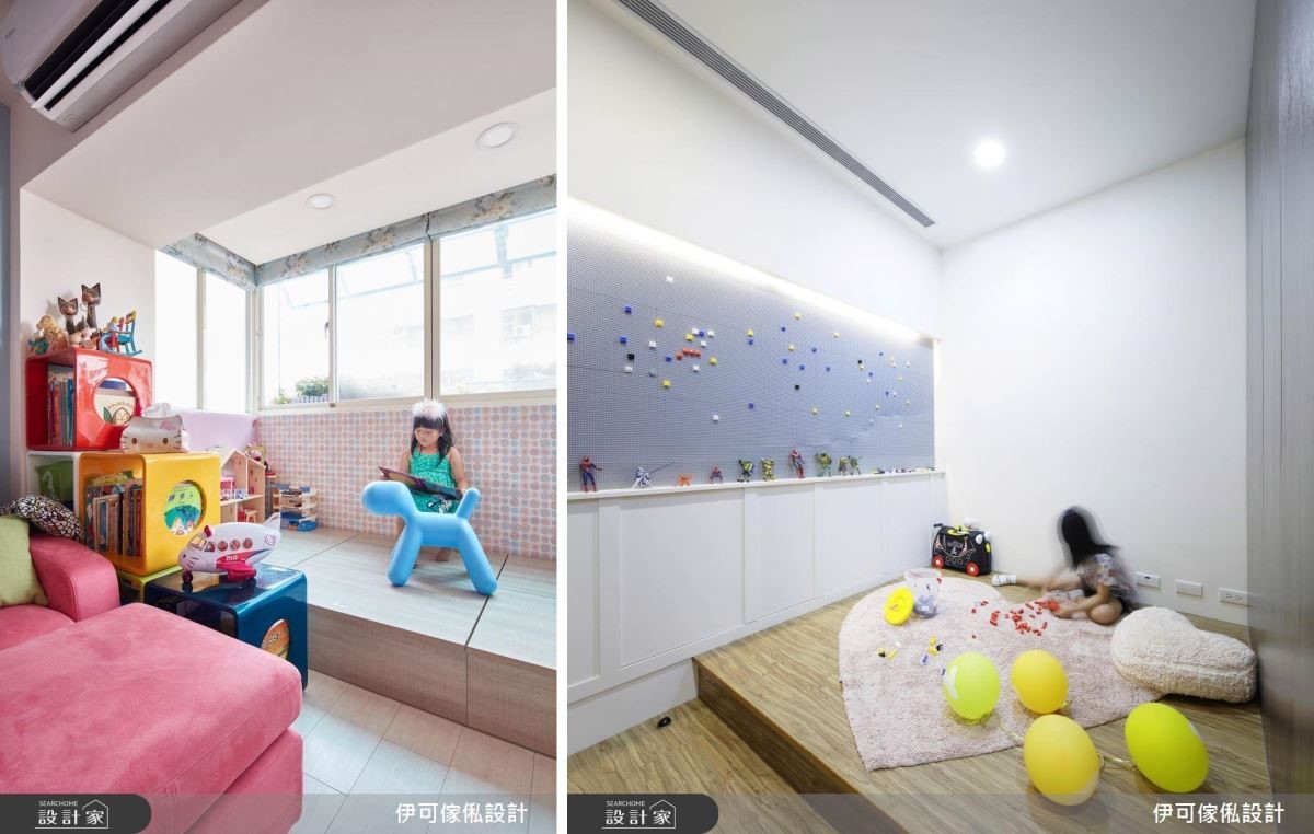 獨立的房間、遊戲室能訓練孩子透過收納提升責任感；另一方面也能透過父母帶領佈置達到美學培養。