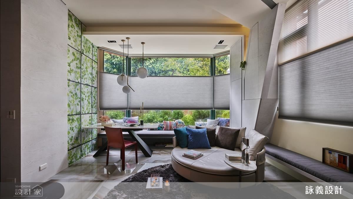 餐桌不再制式的擺放在某個場域中,反而融入在 Garden Window 裡,讓屋主的用餐氛圍多了一分愜意。 餐桌不再制式的擺放在某個場域中,反而融入在 Garden Window 裡,讓屋主的用餐氛圍多了一分愜意。