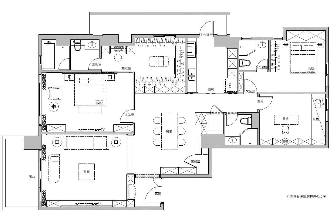 平面圖提供_蒔築設計。