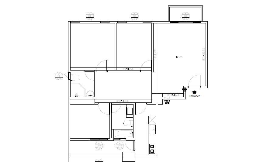 (BEFORE)平面圖提供_綺寓空間設計。