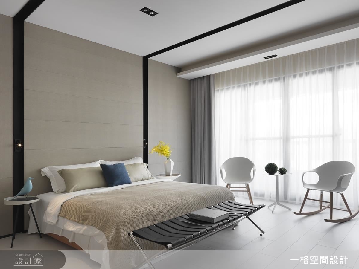大女兒房以簡約的色調與線條為設計軸心，勾勒出優質舒心的睡眠質感。