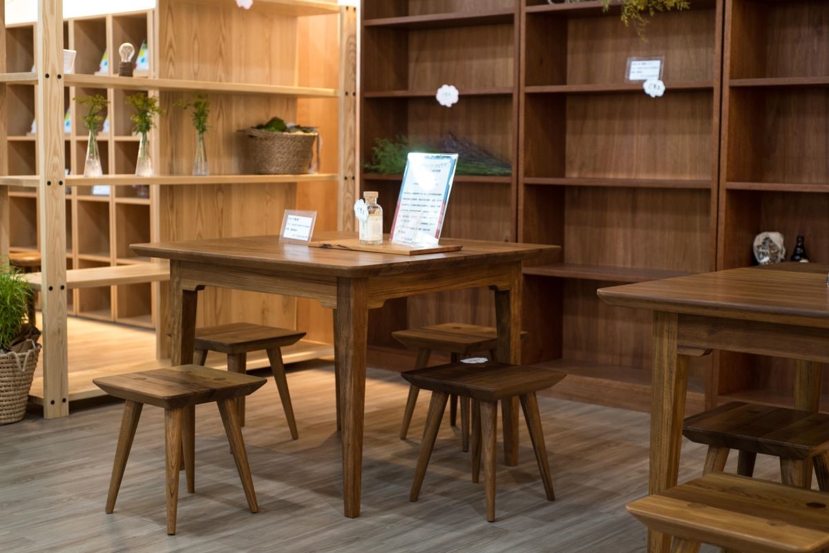 2019年玉東卡本特木工班師生聯展，展場一角。
