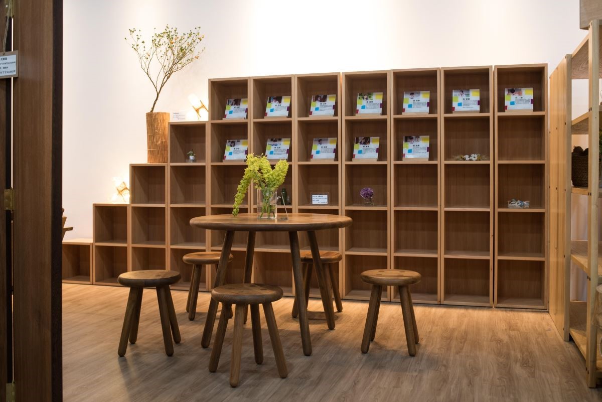 2019年玉東卡本特木工班師生聯展，展場一角。