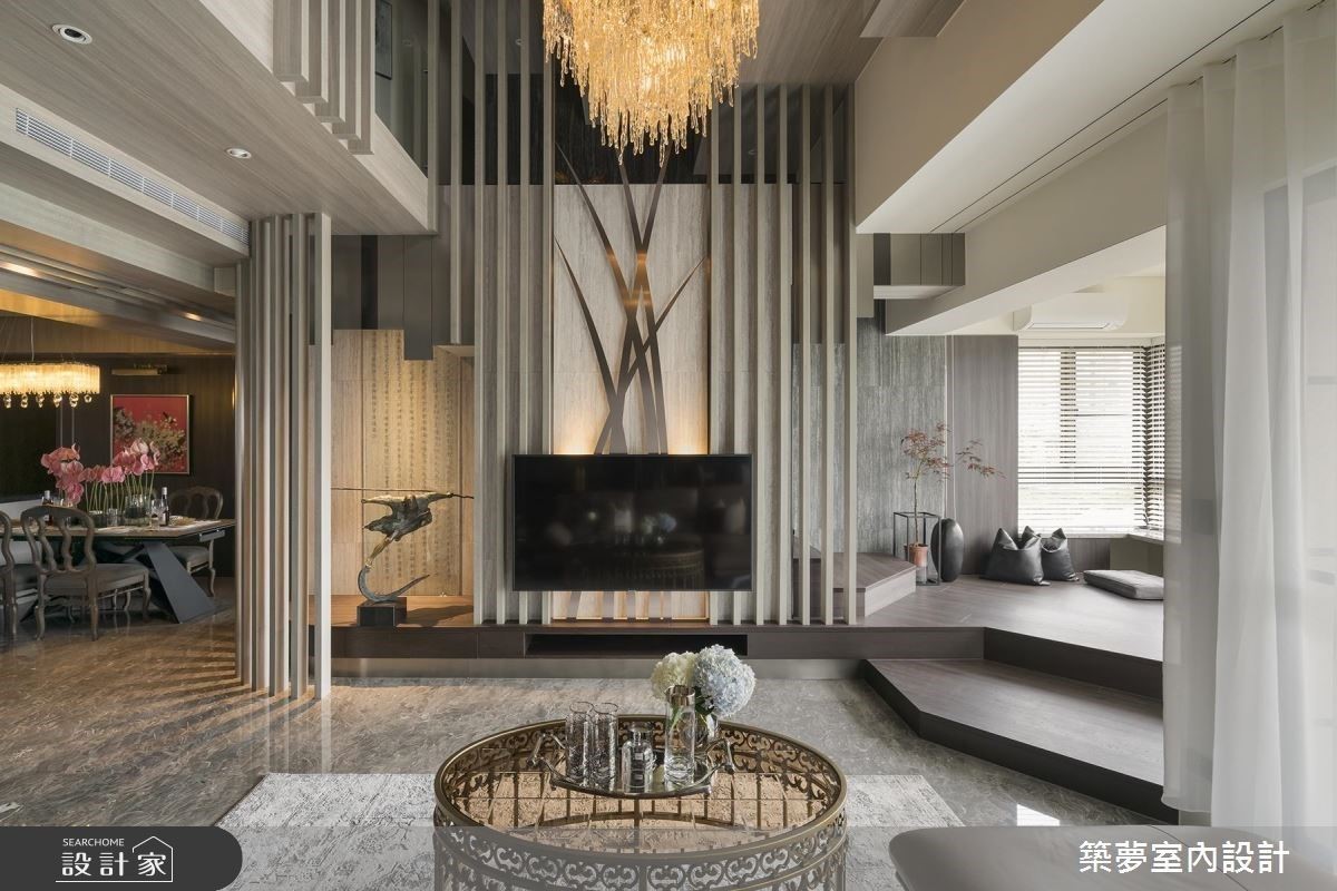 將東、西方文化設計精髓融合為一的公共區。