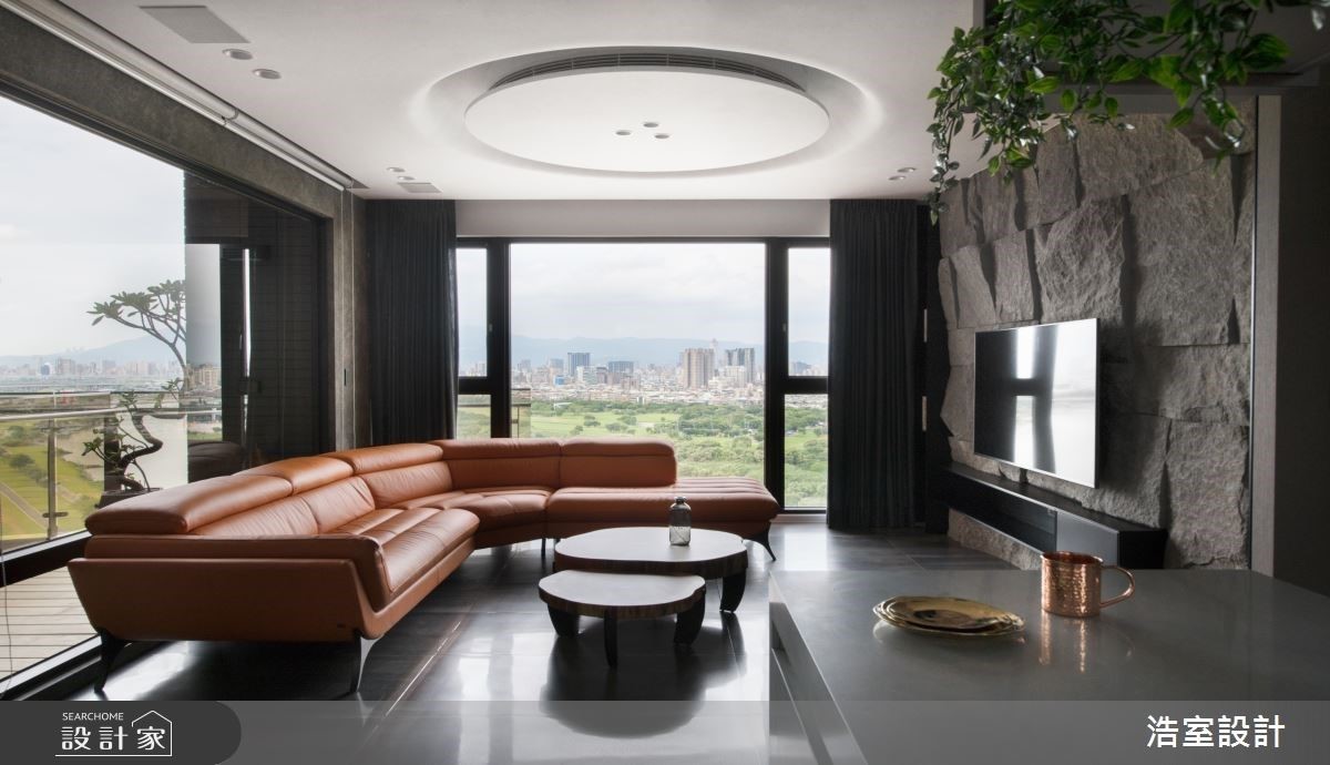 天花以圓形語彙打造藝術殿堂般的視覺層次。