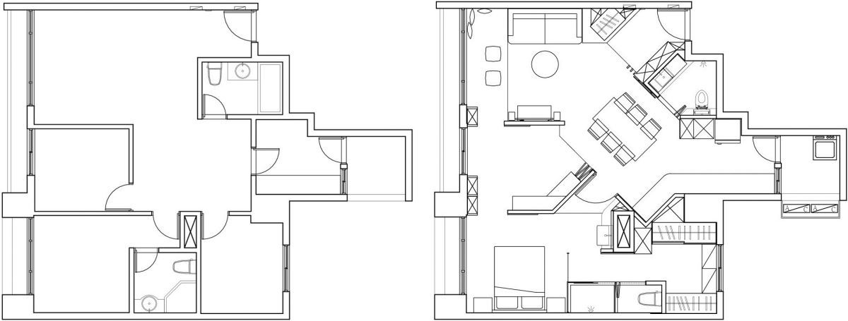 (BEFORE + AFTER) 平面圖提供_將作空間設計工作室。