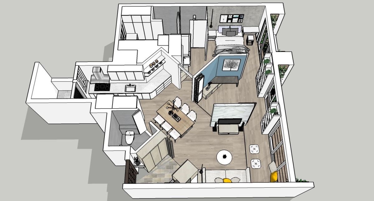 3D 平面圖提供_將作空間設計工作室。