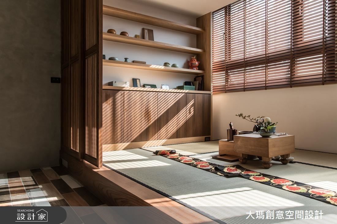 和室源自日本，常見佈置元素包含榻榻米、障子門、和式桌椅等。