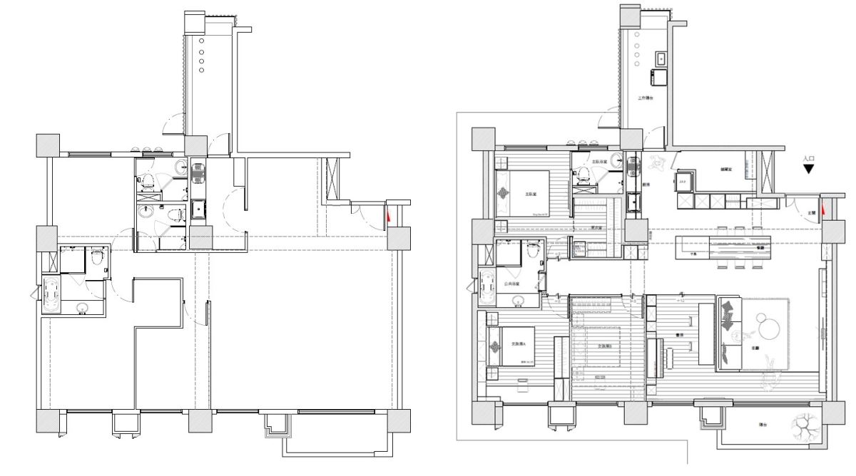 (客變Before + After)平面圖提供_明代室內設計。