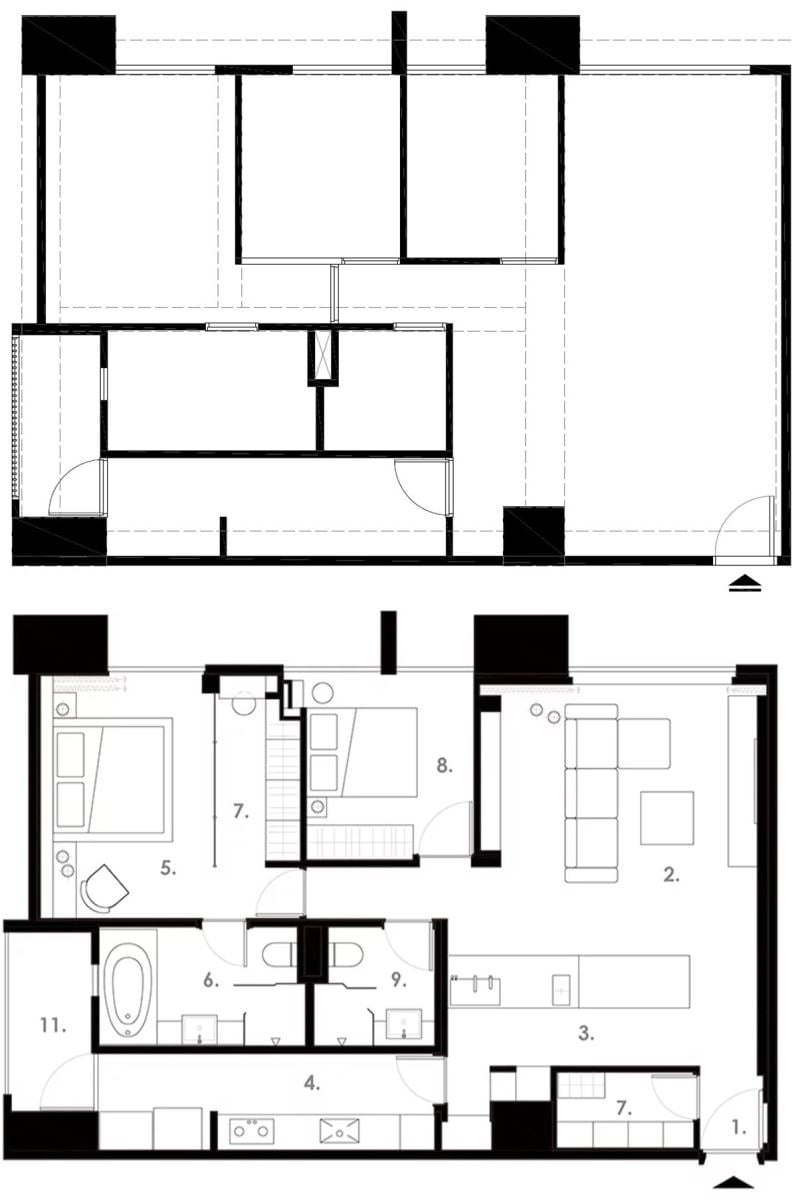 (Before + After)平面圖提供_璧川設計事務所。