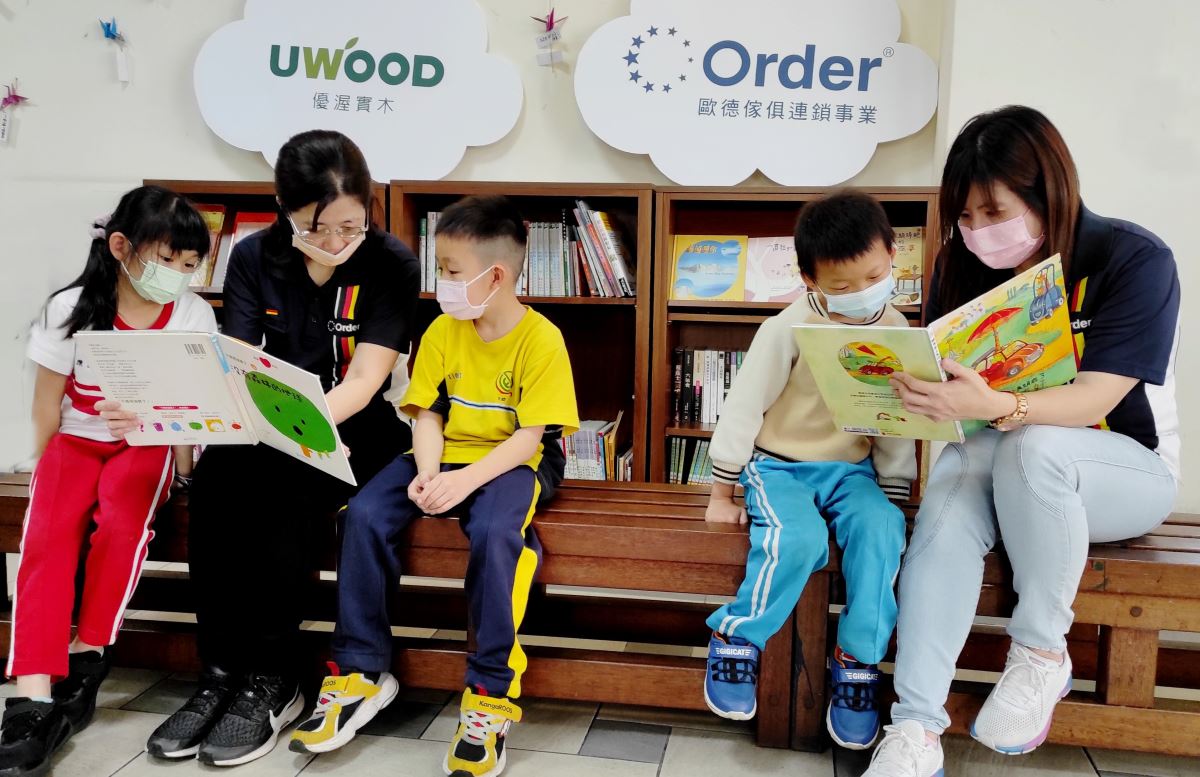 歐德同仁陪伴孩子閱讀學習，期盼用「教育翻轉貧窮」。