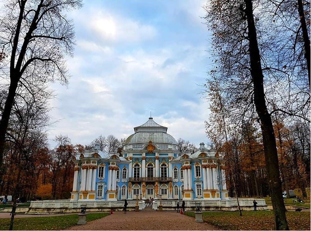 俄羅斯-聖彼得堡-葉卡捷琳娜宮花園。