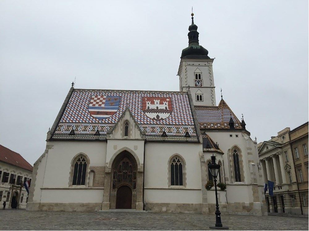 克羅埃西亞-聖馬克教堂。