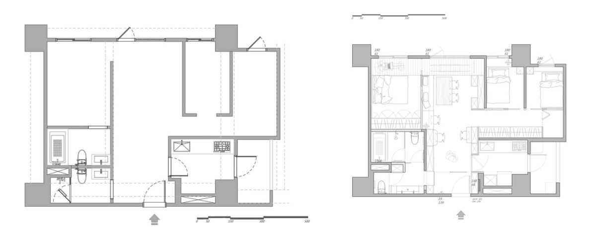 （Before+After）平面圖提供_禾光室內裝修設計。