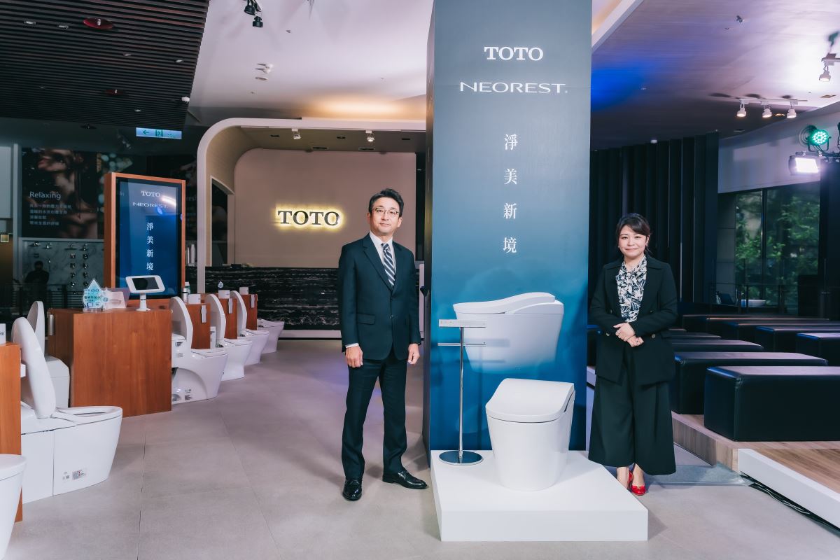 日本衛浴第一品牌 TOTO 將服務台灣消費者多年的經驗完美轉化，於台北信義區展示旗艦店打造獨具匠心的空間示範。