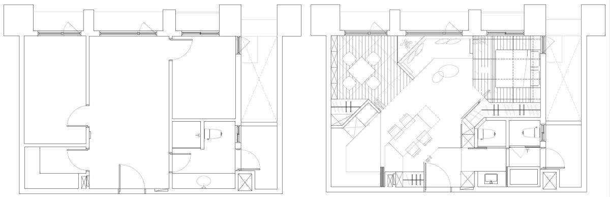 （Before+After）平面圖提供_將作空間設計工作室。