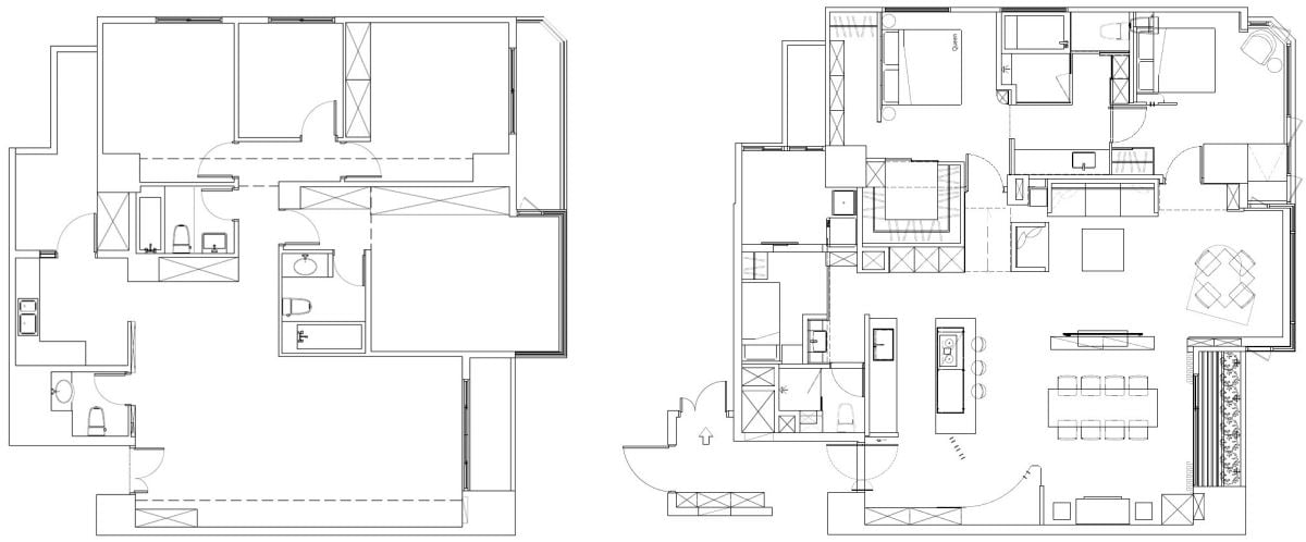 （Before+After）平面圖提供_將作空間設計工作室。