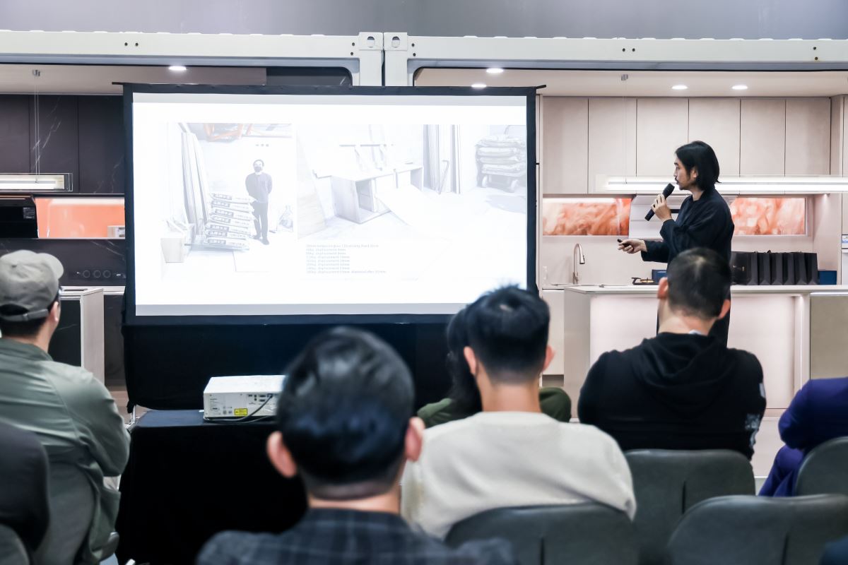 studioX4 乘四建築師事務所主持建築師程禮譽 以《Project TBS一場關於時間的實驗》為主題發表演講。