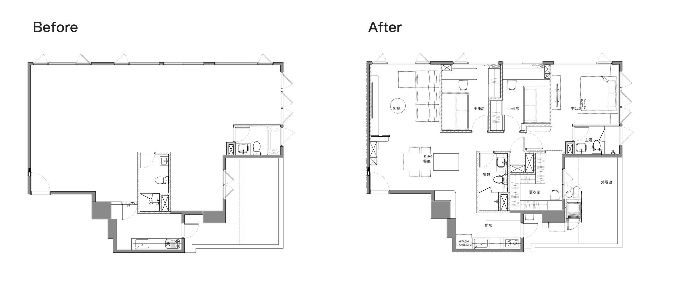 （Before+After）平面圖提供_耀昀創意設計。