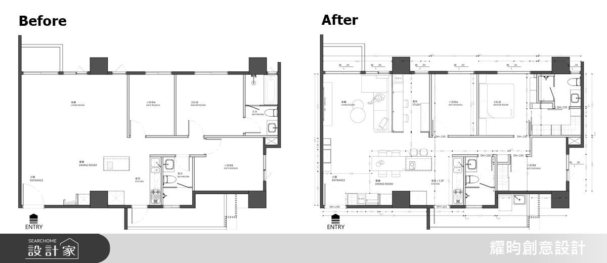 （Before+After）平面圖提供_耀昀創意設計。