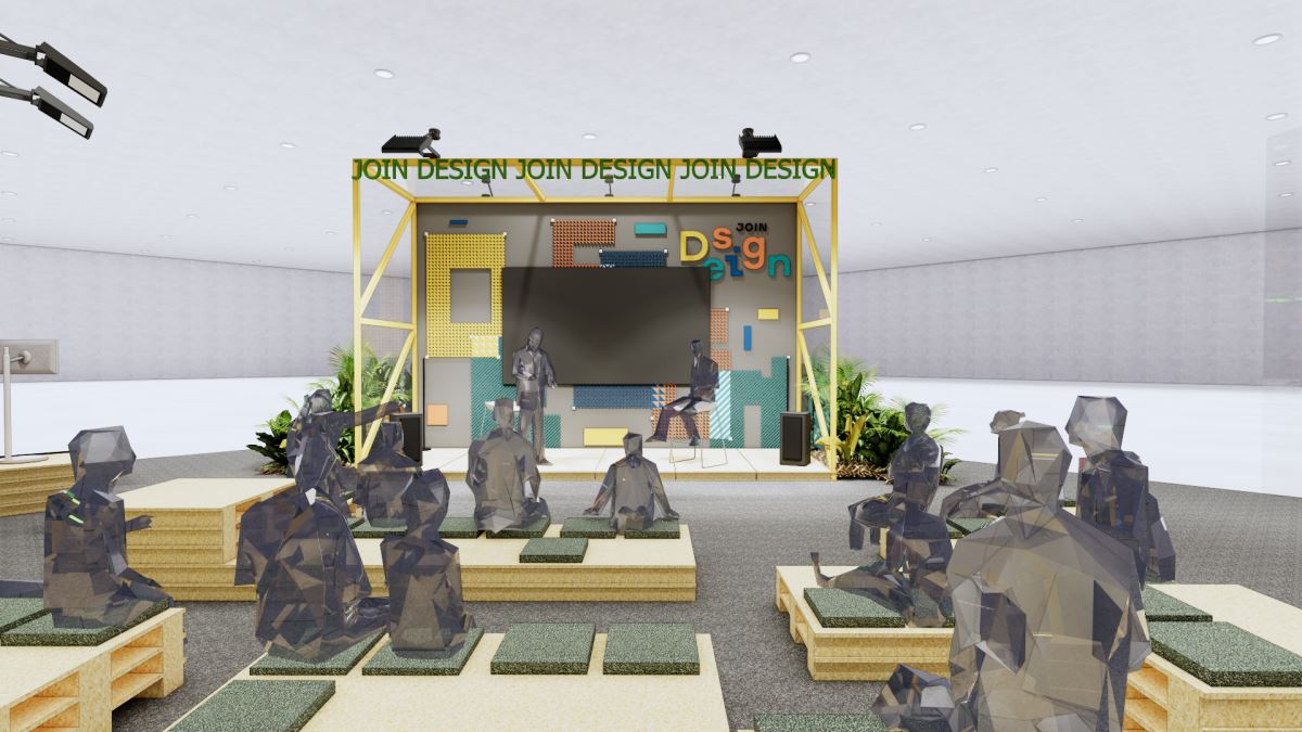 圖說:2025年台灣室內設計週《JOIN DESIGN》現場規劃示意。