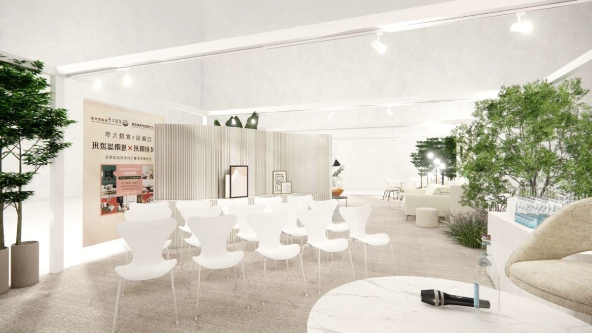 2025室博會《JOIN DECO》展區,由亞太空間設計裝飾協會策畫一場「美好生活展演」體驗,現場情境示意圖。