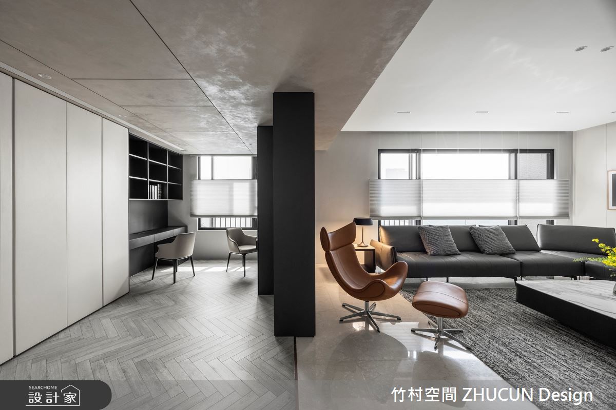 BoConcept Imola Chair椅身由一體成形的曲面構成,椅背與座椅宛如從地面延展的波浪,富有動感又具視覺張力