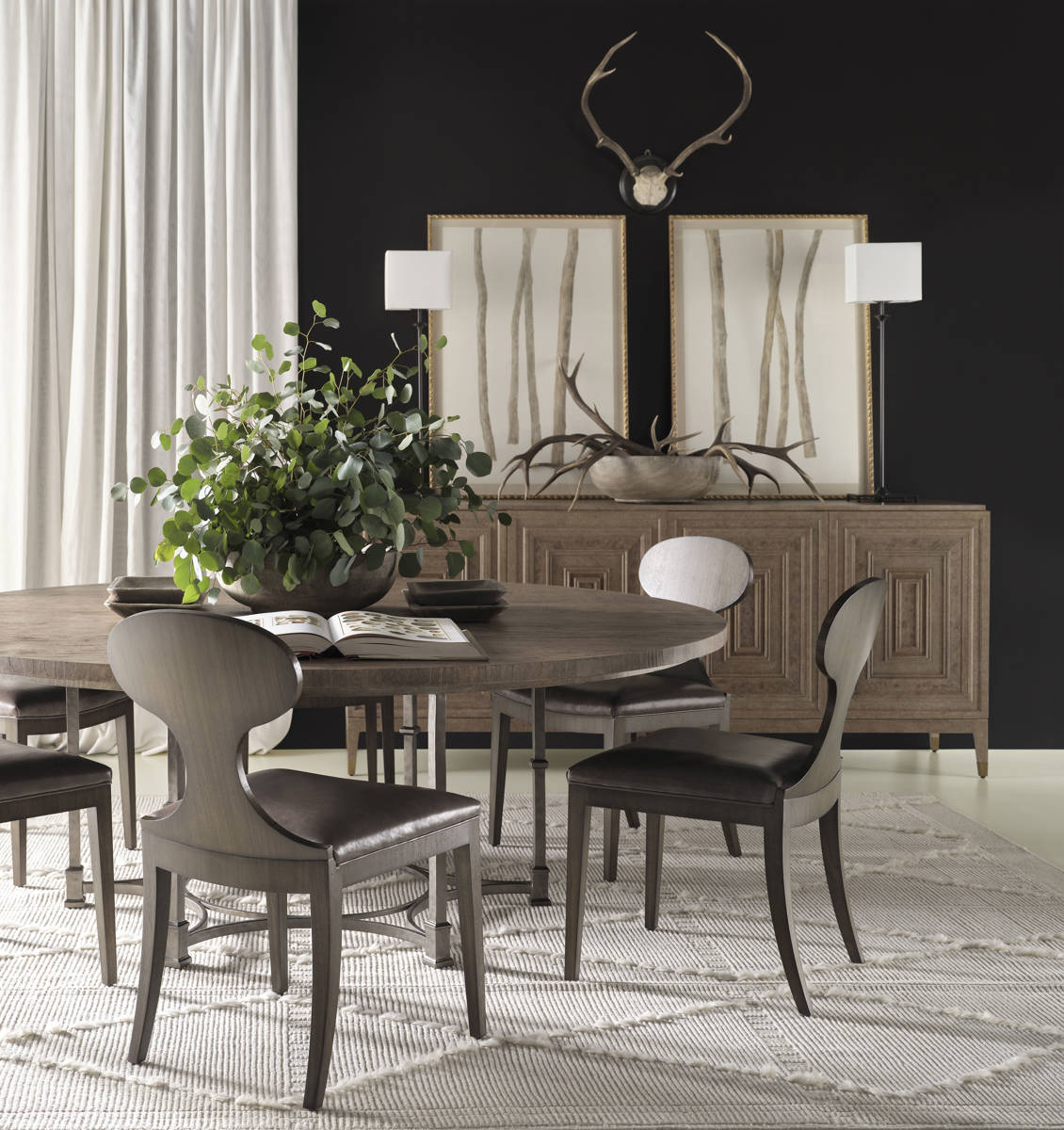 歐陸收藏餐廳_Elio Credenza_Biedermeier Side Chair
