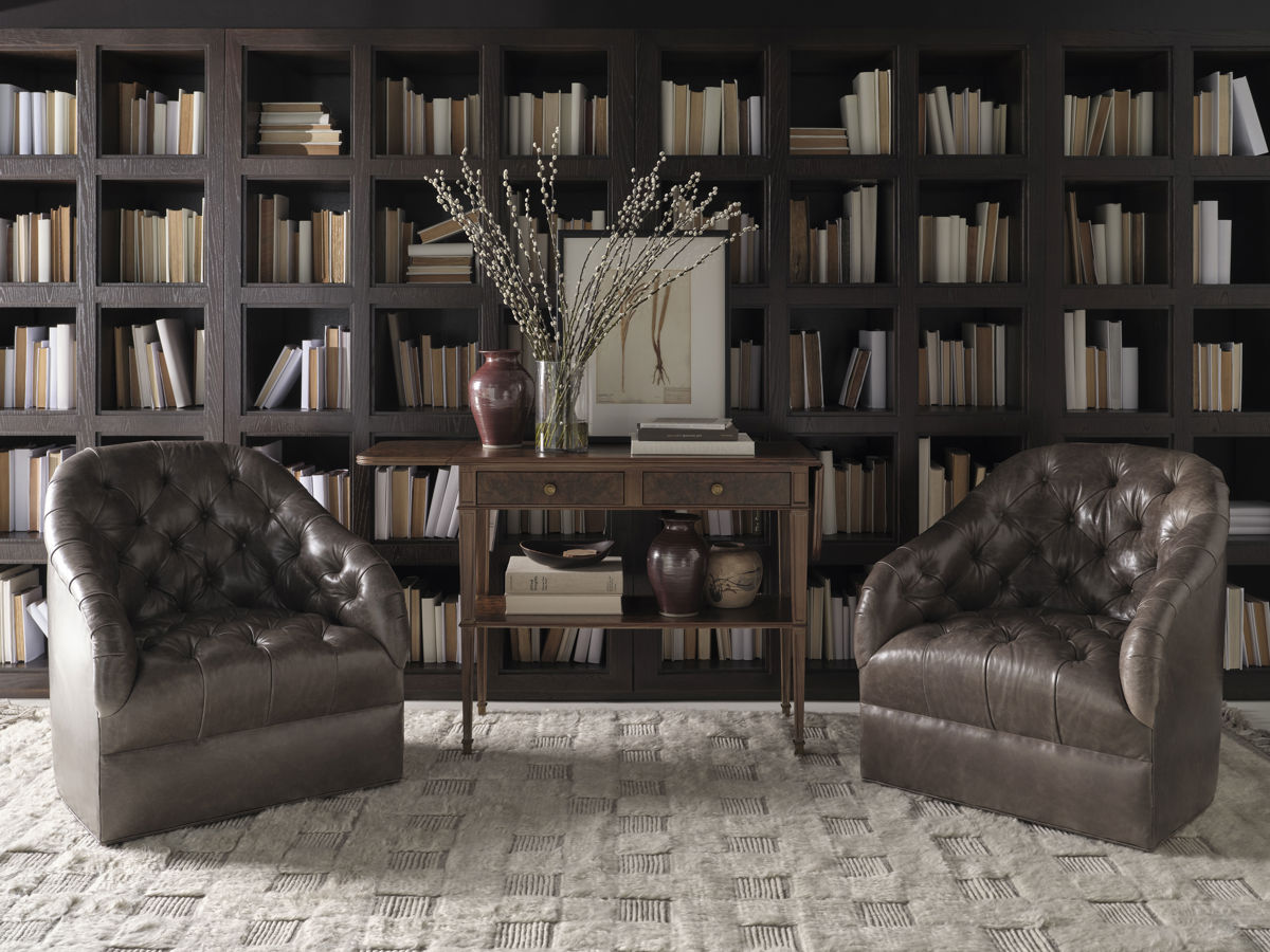 紳士書房_Manchester Swivel Lounge Chair_Drop Leaf Console