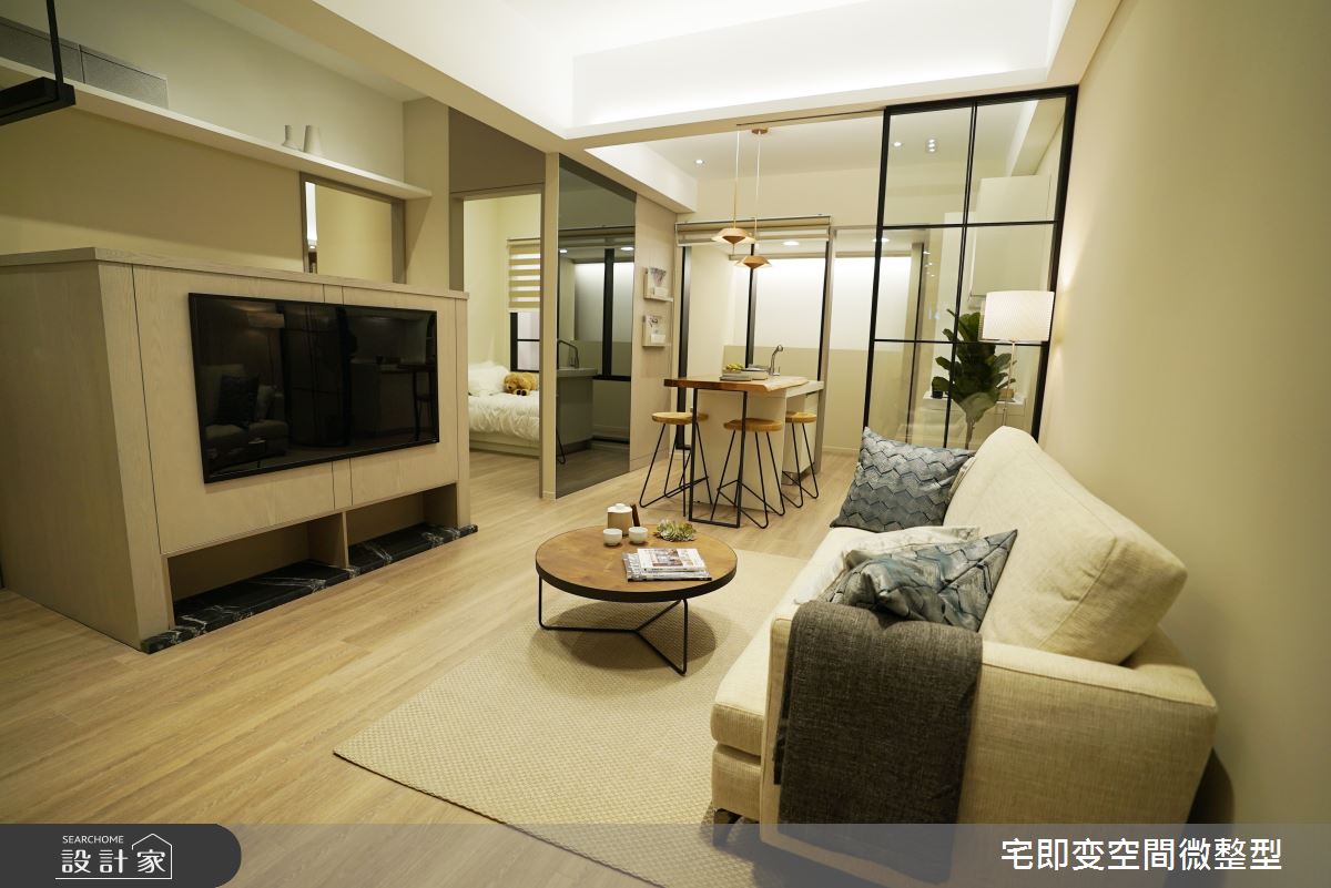 是電視牆，也是我的秘密書房！優雅木質宅坐擁通透好機能