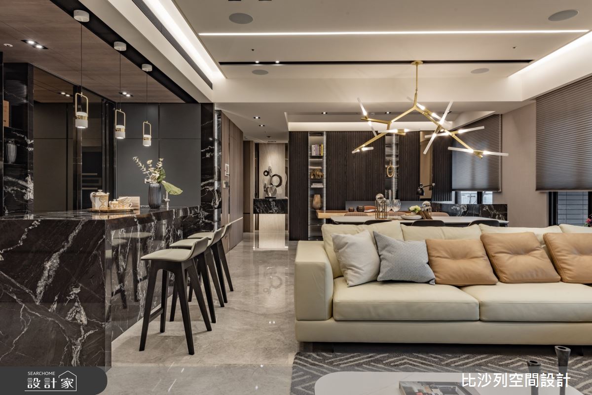 植入自然原木與東方潑墨山水意象 調和雅緻氣韻現代風