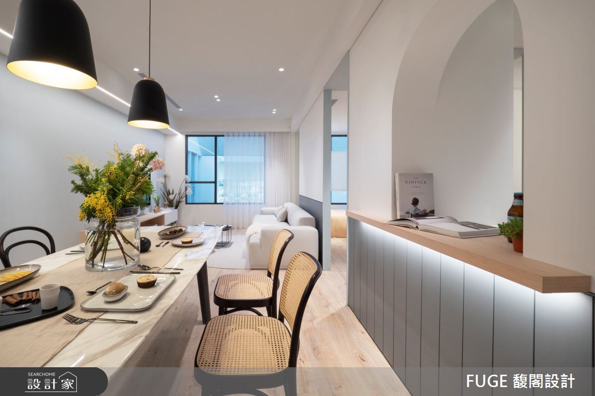 清新現代風家居，小戶宅也能擁有大坪數的寬敞舒適