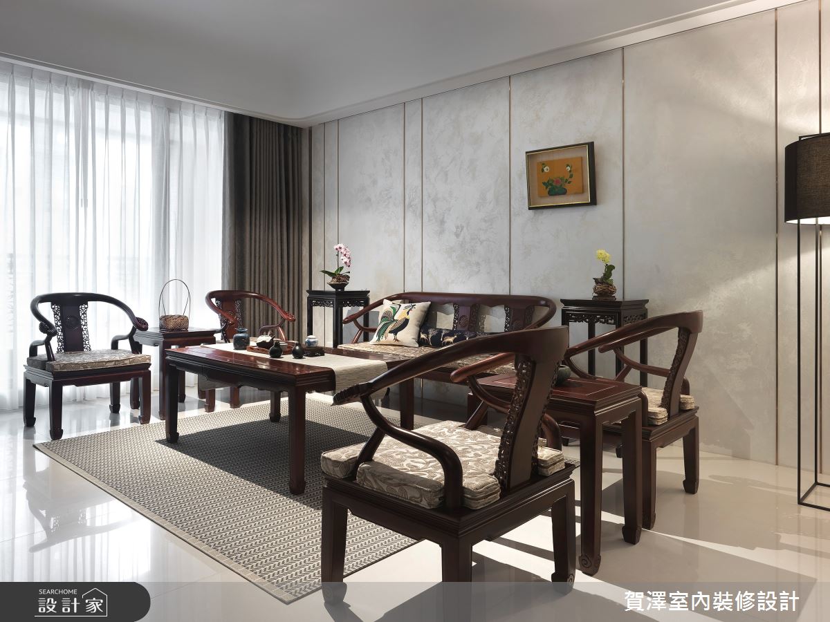 實木家具X花藝X藝術畫作 勾勒出優雅大器新東方風宅居