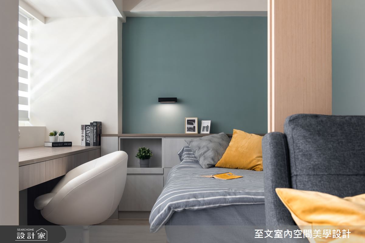 當北歐白遇見莫蘭迪色系，17坪老屋讓夫妻生活變得更有默契