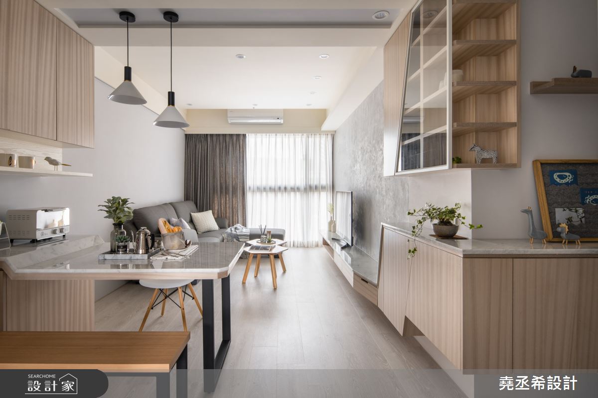 描繪甜蜜的小家庭藍圖，收納滿分的18坪北歐風新婚宅！